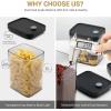 Ohuhu Airtight Food Storage Containers, Thickened 100% No Leak Pantry Organization and Storage Air Tight Sealable Cereal Flour and Sugar Container Organizing Set with Lids Labels Pen