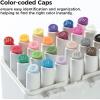 Ohuhu Alcohol Markers – Double Tipped Art Marker Set for Artists Adult Coloring – Alcohol-based Refillable Ink – 24 Basic Colors – Slim Broad & Fine Dual Tips – Kaala Markers Pen Gift