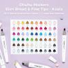 Ohuhu Alcohol Markers: 60 Colors Slim Broad and Fine Double Tipped Kaala Marker for Artists Adults Coloring Drawing Cartoon Anime Comic – Professional Art Pens with Ink Refillable Giftable Pen Set(Illustration Tones)