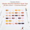 Ohuhu Alcohol Markers Skin Tone Brush Tip -Skin Color Art Marker Set for Artist Adults Coloring Illustration -36 Portrait Colors – Refillable Ink – Brush & Chisel Dual Tips- Honolulu of Ohuhu Markers