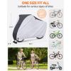 Ohuhu Bike Cover Waterproof Outdoor Storage Bicycle Covers with Lock Hole for Mountain and Road Bikes, Rain Sun Wind UV Proof