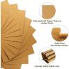 Ohuhu Black Cardstock Thick Paper 100 Sheets – Ohuhu 8.5″ x 11″ Heavyweight 80 lb/216 gsm Card Stock for Crafts and DIY Card Making(Brown)