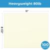 Ohuhu Black Cardstock Thick Paper 100 Sheets – Ohuhu 8.5″ x 11″ Heavyweight 80 lb/216 gsm Card Stock for Crafts and DIY Card Making(Cream)