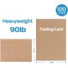 Ohuhu Blank Brown Kraft Cards and Envelopes 100 Pack – 5″ x 7″ Folded Cardstock Paper and A7 Envelopes for DIY Greeting Cards Wedding Birthday Invitations Baby Shower Thank You Cards and All Occasions