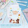 Ohuhu Blank White Cards and Envelopes 100 Pack – 5″ x 7″ Heavyweight Folded Cardstock and A7 Envelopes for DIY Greeting Cards Wedding Birthday Invitations Baby Shower Thank You Cards and All Occasions(White)