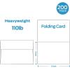 Ohuhu Blank White Cards and Envelopes 200 Pack – 5″ x 7″ Heavyweight Folded Cards and A7 Envelopes for DIY Greeting Cards Wedding Birthday Invitations Baby Shower Thank You Cards and All Occasions(A6 (4×6))