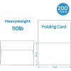 Ohuhu Blank White Cards and Envelopes 200 Pack – 5″ x 7″ Heavyweight Folded Cards and A7 Envelopes for DIY Greeting Cards Wedding Birthday Invitations Baby Shower Thank You Cards and All Occasions(A7 (5×7))