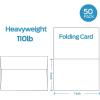 Ohuhu Blank White Cards and Envelopes 50 Pack – 5″ x 7″ Heavyweight Folded Cardstock and A7 Envelopes for DIY Greeting Cards Wedding Birthday Invitations Baby Shower Thank You Cards and All Occasions(A7 (5×7))