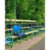 Ohuhu Bleacher Seat with Backrest, Stadium Seats for Bleacher Chairs with Back Support Portable Bleachers Seat with Shoulder Straps and Hook for Sports Events Baseball Soccer Kayak Boat