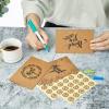 Ohuhu Bulk 104 Thank You Cards Brown Kraft 4×6 Thank You Notes with Self-Seal Envelopes and Stickers – Elegant 8 Design Greeting Card for Wedding Shower Business Graduation Birthday
