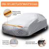 Ohuhu Car Cover for Sedan 191″-201″, Upgraded Car Covers Universal Auto Vehicle Cover for Sedan, Windproof, Dustproof, UV Protection, Scratch Resistant