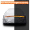 Ohuhu Car Cover for Sedan 191″-201″, Upgraded Car Covers Universal Auto Vehicle Cover for Sedan, Windproof, Dustproof, UV Protection, Scratch Resistant