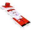 Ohuhu Christmas Bathroom Sets, Santa Toilet Seat Cover 4-Piece Christmas Bathroom Decor, Toilet Seat Cover and Rug Set, Santa on The Toilet Ornament, Santa Claus Toilet Seat for Christmas Decorations