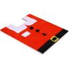 Ohuhu Christmas Bathroom Sets, Santa Toilet Seat Cover 4-Piece Christmas Bathroom Decor, Toilet Seat Cover and Rug Set, Santa on The Toilet Ornament, Santa Claus Toilet Seat for Christmas Decorations