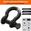 Ohuhu D Ring Shackles 3/4″ 2 Pack, D Shackle Rugged 20 Ton (44,000 lbs) Maximum Break Strength, 4.75 Ton (9,500 Lbs) Capacity(Without Isolators)