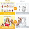 Ohuhu Double-Sided Bleedproof Coloring Book for Alcohol Markers – 8″x10″ My Simple Pleasure Coloring Book – 20 Sheets/40 Patterns – Top Spiral-Bound Design – Stress-Relieving Gift for Adults Teens(4 Sets)