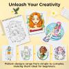 Ohuhu Double-Sided Bleedproof Coloring Book for Alcohol Markers – 8″x10″ My Simple Pleasure Coloring Book – 20 Sheets/40 Patterns – Top Spiral-Bound Design – Stress-Relieving Gift for Adults Teens(Portraits of Joy)