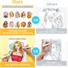 Ohuhu Double-Sided Bleedproof Coloring Book for Alcohol Markers – 8″x10″ My Simple Pleasure Coloring Book – 20 Sheets/40 Patterns – Top Spiral-Bound Design – Stress-Relieving Gift for Adults Teens(Portraits of Joy)