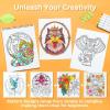 Ohuhu Double-Sided Bleedproof Coloring Book for Alcohol Markers – 8″x10″ My Simple Pleasure Coloring Book – 20 Sheets/40 Patterns – Top Spiral-Bound Design – Stress-Relieving Gift for Adults Teens(Mandala & Animals)