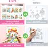 Ohuhu Double-Sided Bleedproof Coloring Book for Alcohol Markers – 8″x10″ My Simple Pleasure Coloring Book – 20 Sheets/40 Patterns – Top Spiral-Bound Design – Stress-Relieving Gift for Adults Teens(Warm White)