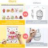 Ohuhu Double-Sided Bleedproof Coloring Book for Alcohol Markers – 8″x10″ My Simple Pleasure Coloring Book – 20 Sheets/40 Patterns – Top Spiral-Bound Design – Stress-Relieving Gift for Adults Teens(Enjoy The Sweet Moment)
