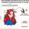 Ohuhu Double-Sided Bleedproof Coloring Book for Alcohol Markers – 8″x10″ My Simple Pleasure Coloring Book – 20 Sheets/40 Patterns – Top Spiral-Bound Design – Stress-Relieving Gift for Adults Teens(Portraits of Joy)