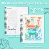 Ohuhu Double-Sided Marker Pad Art Sketchbook Bleedproof – 7″x10″ Large Paper Size – 90 lb/150 gsm Smooth Drawing Paper – 60 Sheets/120 Pages – Spiral Bound Sketching Book for Alcohol Markers(9×12)