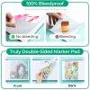 Ohuhu Double-Sided Marker Pad Art Sketchbook Bleedproof – 8.3″x8.3″ Square Paper Size – 90 lb/150 gsm Smooth Drawing Paper – 60 Sheets/120 Pages – Hardcover Sketching Book for Alcohol Markers Paints(8.3 x 8.3)