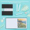 Ohuhu Double-Sided Marker Pad Art Sketchbook Bleedproof – 8.3″x8.3″ Square Paper Size – 90 lb/150 gsm Smooth Drawing Paper – 60 Sheets/120 Pages – Hardcover Sketching Book for Alcohol Markers Paints(8.3 x 8.3)