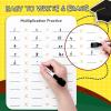Ohuhu Double-Sided Multiplication Chart White Boards – 2 Pack 9″x12″ Multiplication Table Dry Erase Boards Set – Including 2 Whiteboards 2 Markers 1 Multiplication Chart for Kids Students Learning