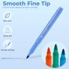 Ohuhu Fabric Markers Permanent for Clothes: 30 Colors Fine Point Fabric Paint Pens For T Shirts Jeans Sneakers Canvas Bag Baby Bibs Onesies No Bleed No Fade Clothing Marker for Adults Ages 14+