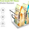 Ohuhu Fridge Organizers Storage Clear Bins Large 6PCS Refrigerator Pantry Organization Stackable Containers Snack Fruit Veggie Egg Freezer Organizing Food-Grade Shatter-Resistant for Kitchen Cabinet