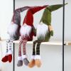 Ohuhu Gnome Christmas Decorations, Dangle Leg Christmas Gnomes, Handmade Swedish Holiday Gnomes Plush with Bendable Hat for Xmas Home Table Christmas Ornaments Decorations Indoor Gift
