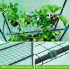 Ohuhu Greenhouse for Outdoors with Mesh Side Windows, 3 Tiers 4 Shelves Small Walk-In Green House Plant Stands Plastic PE Cover Outside Portable Warm House for Seedling Flowers Growing, 4.8×2.5×6.4 FT(PE)
