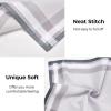 Ohuhu Handkerchiefs for Men, 12PCS 100% Cotton Classic Pocket Squares Set, Gift(Blue&grey&brown)