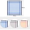 Ohuhu Handkerchiefs for Men, 12PCS 100% Cotton Classic Pocket Squares Set, Gift(Blue&grey&brown)
