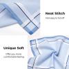 Ohuhu Handkerchiefs for Men, 12PCS 100% Cotton Classic Pocket Squares Set, Gift(Blue&red&brown)