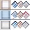 Ohuhu Handkerchiefs for Men, 12PCS 100% Cotton Classic Pocket Squares Set, Gift(Red&brown&blue&gray)