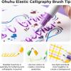 Ohuhu Journal Pens 24 Colors Dot Markers Dual Tips (Calligraphy Brush & Dot) for Adults Water-based Metallic & Regular Colors Dot Pens for Lettering Journal Scrapbooking Coloring Markers – Kumimi
