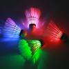Ohuhu LED Badminton Shuttlecocks, 4 Pack Lighting Birdies Shuttlecock, Nylon Glow in The Dark Birdie Balls for Baseball Practice, Glow in The Dark Badminton for Indoor Outdoor Sports Activities