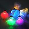Ohuhu LED Badminton Shuttlecocks, 4 Pack Lighting Birdies Shuttlecock, Nylon Glow in The Dark Birdie Balls for Baseball Practice, Glow in The Dark Badminton for Indoor Outdoor Sports Activities