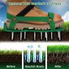 Ohuhu Lawn Aerator Shoes with Hook & Loop Straps, All New Unique Design Free-Installation Heavy Duty Spiked Aerating Sandals, One-Size-Fits-All for Yard Patio Lawn Garden(green)