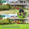 Ohuhu Lawn Aerator Shoes with Hook & Loop Straps, All New Unique Design Free-Installation Heavy Duty Spiked Aerating Sandals, One-Size-Fits-All for Yard Patio Lawn Garden(Black)