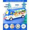 Ohuhu Learning & Educational Toys, Multifunctional Musical Activity Toy Play & Learn Baby Toys, Music Bus with Letters, Vocabulary, Numbers, Phonic Sounds for Baby Infant Toddlers Boys Girls