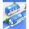 Ohuhu Learning & Educational Toys, Multifunctional Musical Activity Toy Play & Learn Baby Toys, Music Bus with Letters, Vocabulary, Numbers, Phonic Sounds for Baby Infant Toddlers Boys Girls