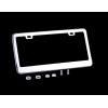 Ohuhu License Plate Frame, 2 Pcs Stainless Steel Polish Mirror Slim License Plate Frames with Chrome Screw Caps, 2 Holes Car License Plate Covers For US Vehicles