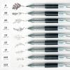 Ohuhu Liquid Fineliner Drawing Pens: 9 Sizes Micro Pens Drawing Pens Pigment Black Ink Water-proof Alcohol-proof Assorted Point Tips Smooth Writing Sketching Journaling Anime Artist Beginners – Kohala