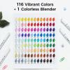 Ohuhu Markers for Adult Coloring Books No Bleeding 60 Colors Water-based Dual Tips Brush & Chisel Coloring Markers for Kids Adults Beginners Drawing Pens for Journaling Lettering(117 Colors)