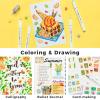 Ohuhu Markers for Adult Coloring Books No Bleeding 60 Colors Water-based Dual Tips Brush & Chisel Coloring Markers for Kids Adults Beginners Drawing Pens for Journaling Lettering(117 Colors)