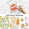 Ohuhu Markers for Adult Coloring Books No Bleeding 60 Colors Water-based Dual Tips Brush & Fine Coloring Markers for Kids Adults Beginners Drawing Pens for Journaling Lettering